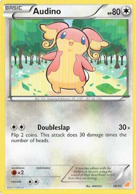 Audino (18 30) [Black & White: Trainer Kit - Excadrill] Sale