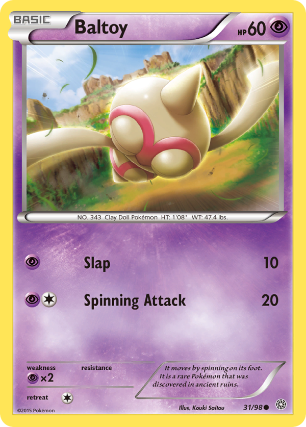 Baltoy (31 98) [XY: Ancient Origins] Online Sale