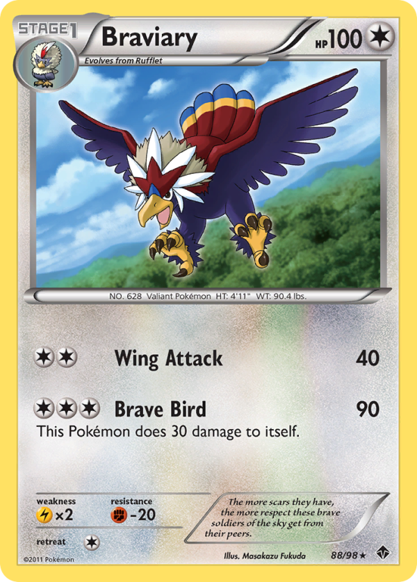 Braviary (88 98) [Black & White: Emerging Powers] For Sale