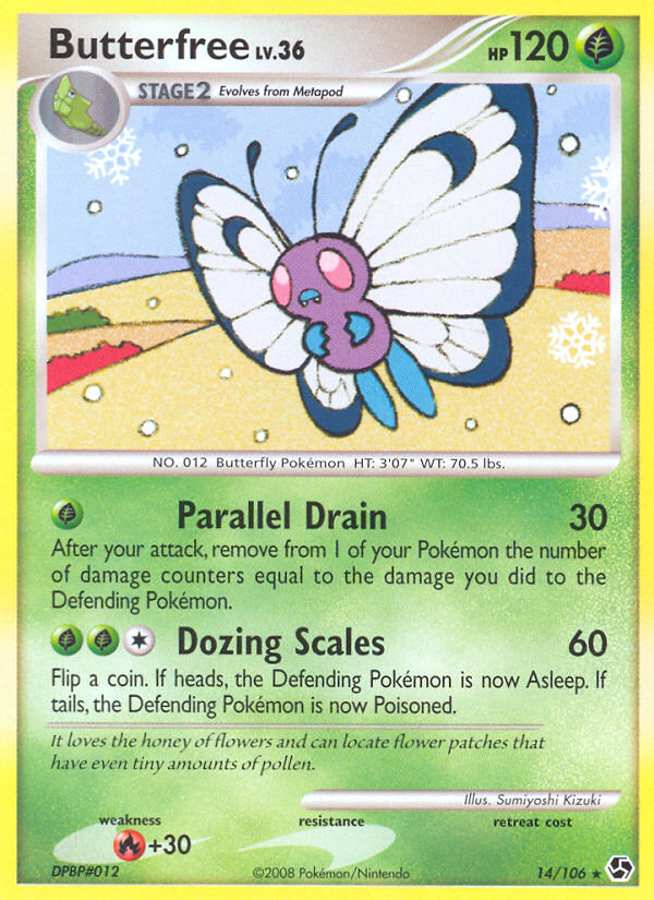 Butterfree (14 106) [Diamond & Pearl: Great Encounters] For Cheap