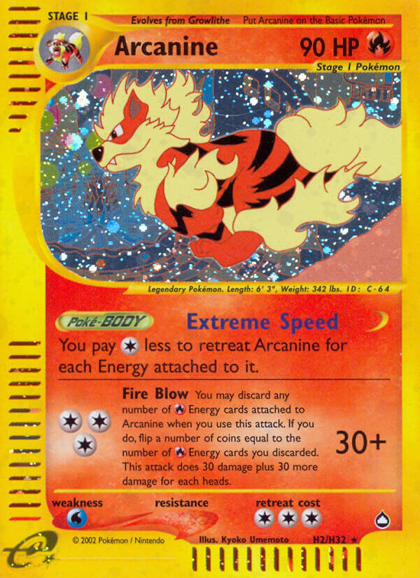 Arcanine (H2 H32) [Aquapolis] Online