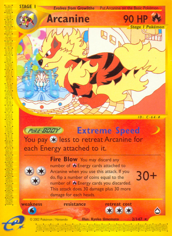 Arcanine (2 147) [Aquapolis] Sale