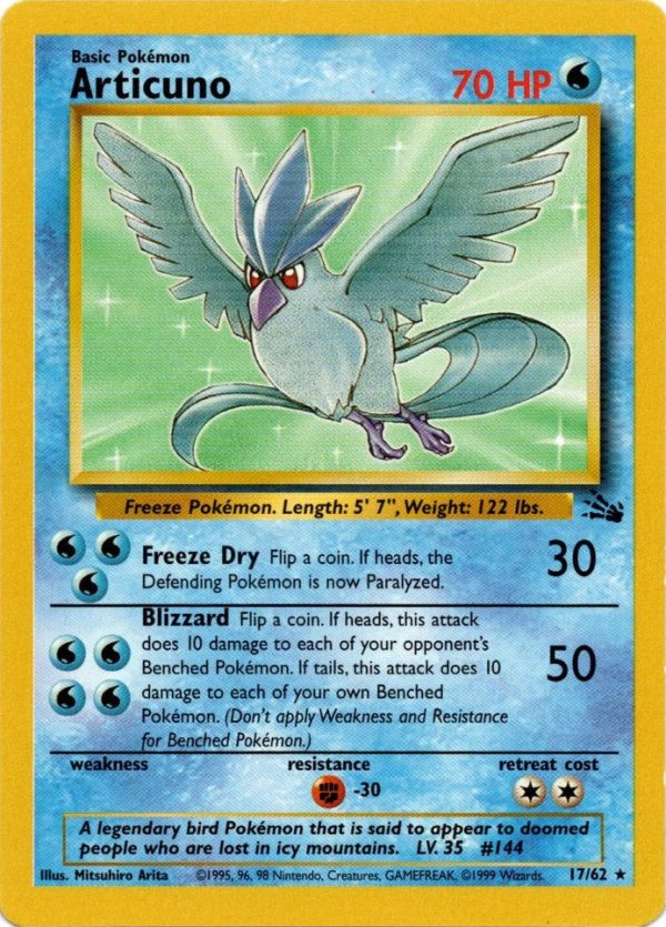 Articuno (17 62) [Fossil Unlimited] For Cheap