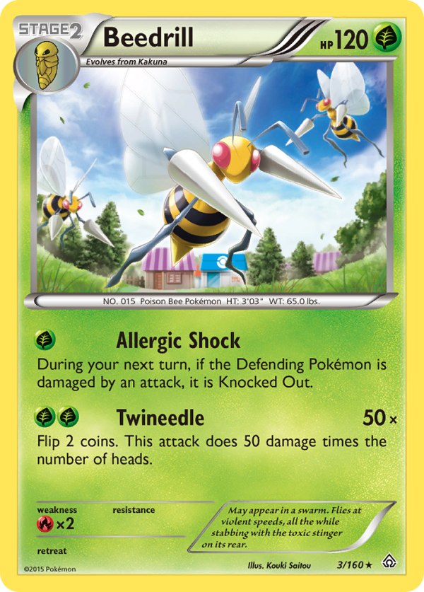 Beedrill (3 160) [XY: Primal Clash] on Sale