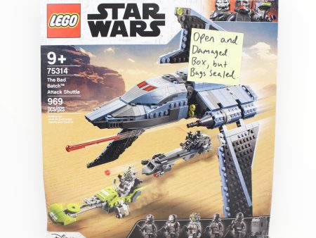 Certified Used Set 75314 Star Wars The Bad Batch Attack Shuttle (open and damaged box, sealed bags) Discount