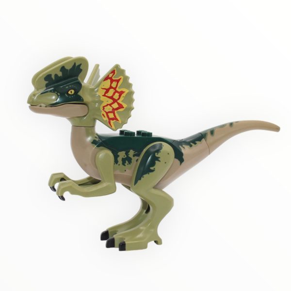 Olive Green Dilophosaurus (dark tan underbelly, 2018) Cheap